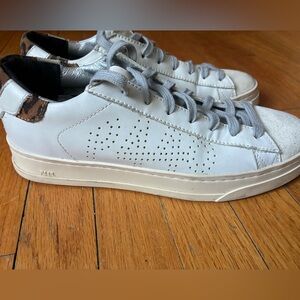 P448 Stylish White Leather women’s  Sneakers